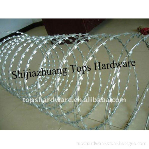 stainless steel razor barbed fence